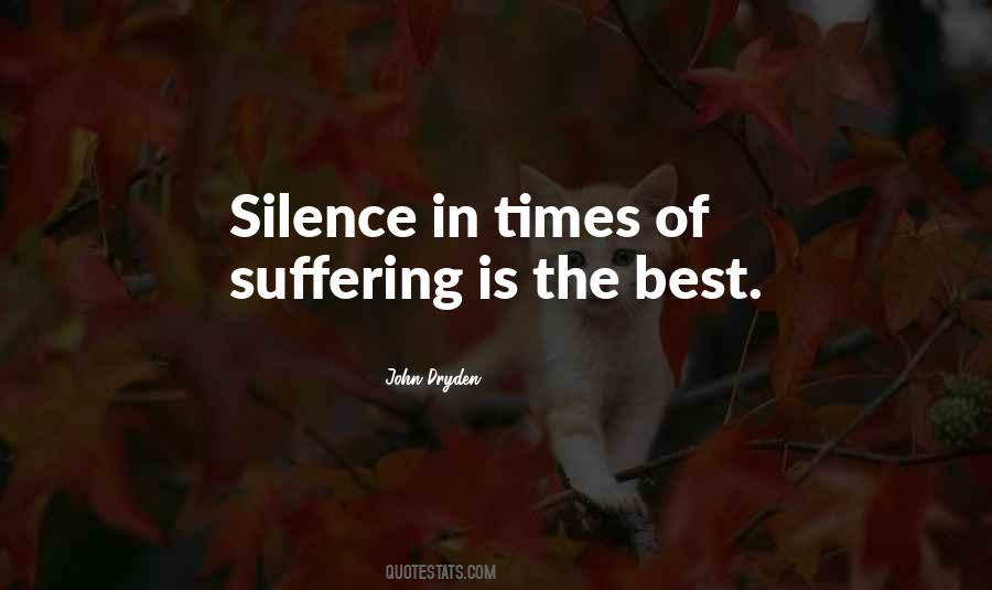 Non Suffering In Silence Quotes #728875