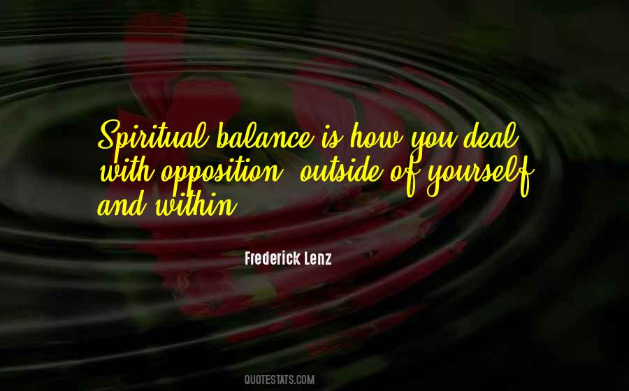 Spiritual Balance Quotes #368028