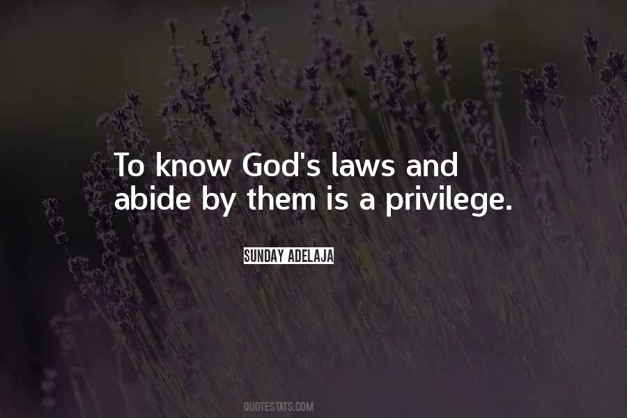 God S Laws Quotes #1172567