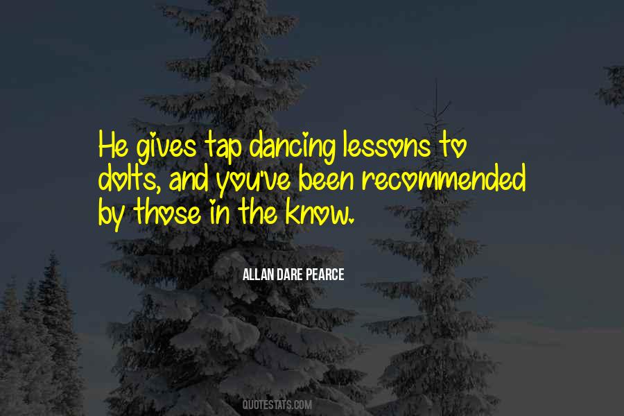 Tap Dancing Lessons Quotes #324098