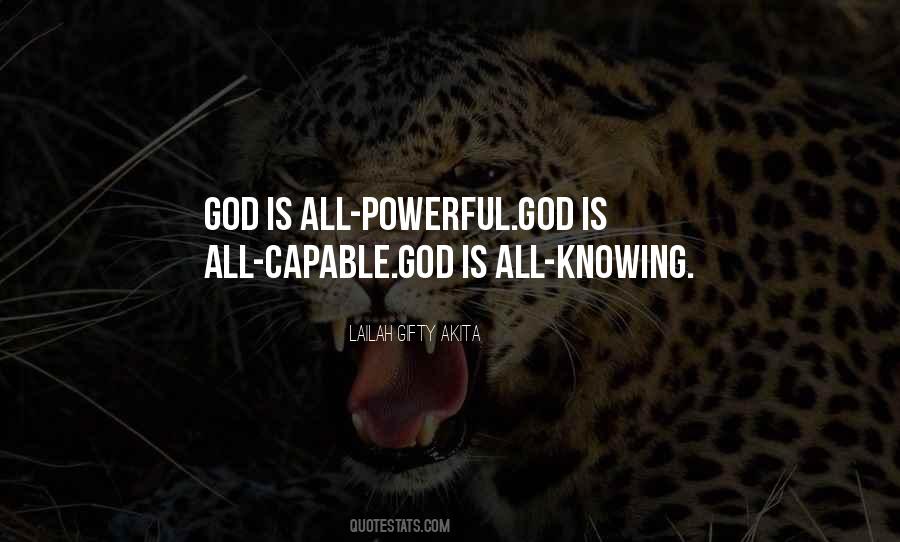 God Is All Knowing Quotes #1691332