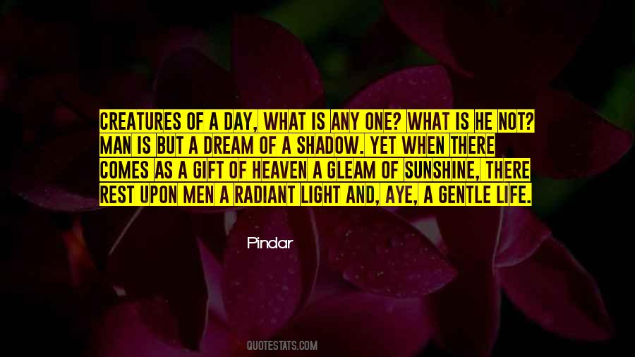 Gleam Of Sunshine Quotes #72881