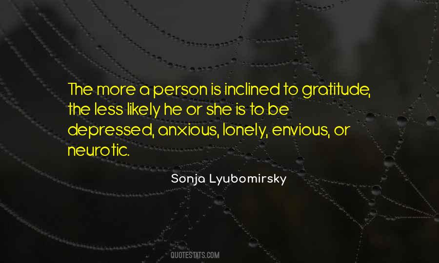Lyubomirsky Person Quotes #1320908