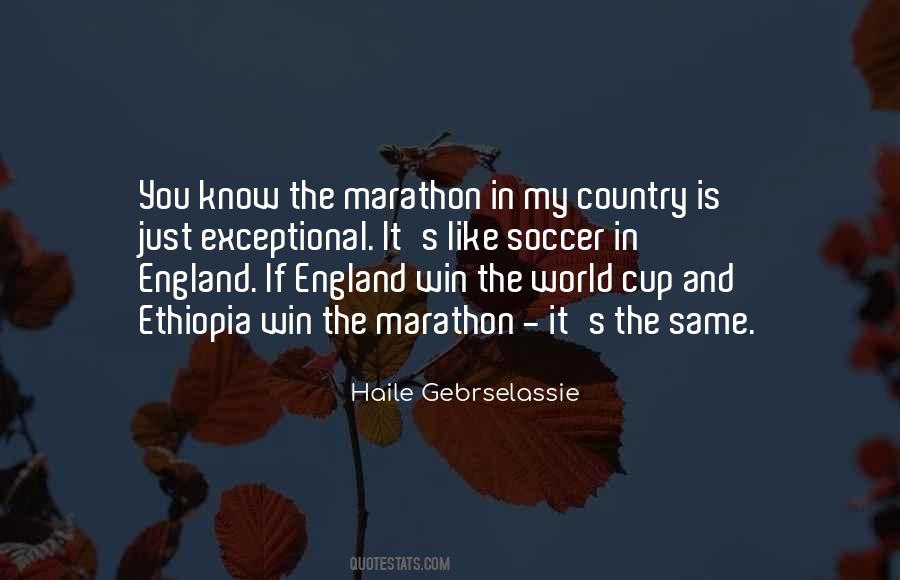 Gebrselassie Marathon Quotes #129084