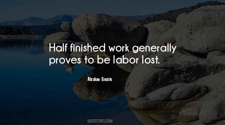 Half Finished Quotes #339391