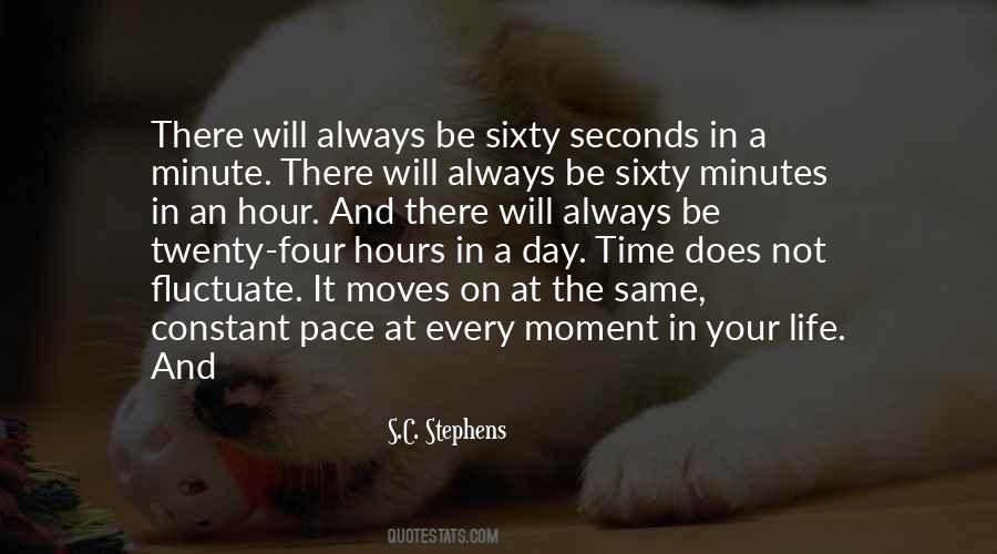 Minutes And Seconds Quotes #1145113