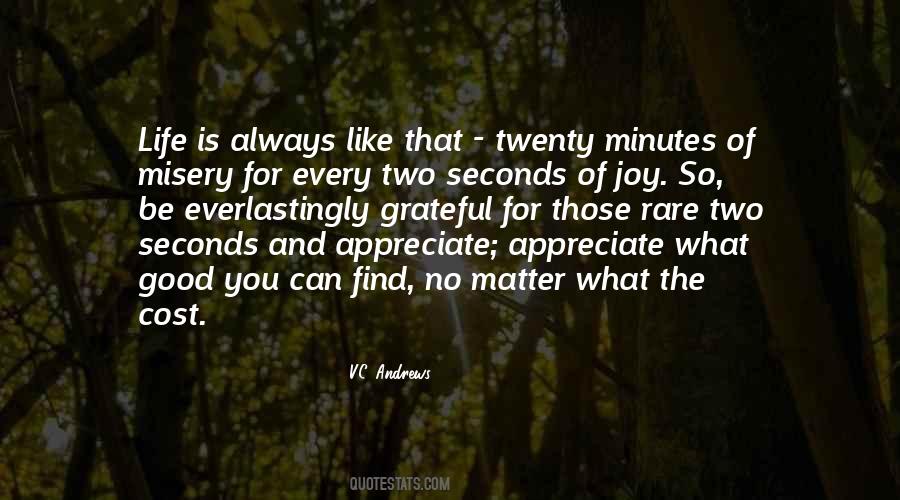 Minutes And Seconds Quotes #1218611