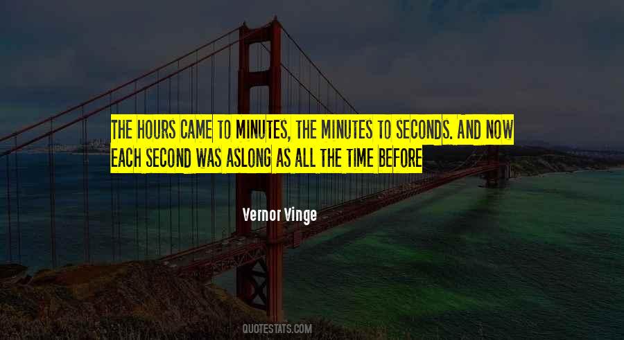 Minutes And Seconds Quotes #1355584