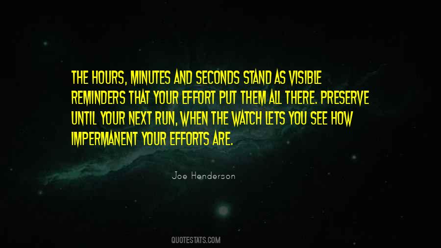Minutes And Seconds Quotes #1377784