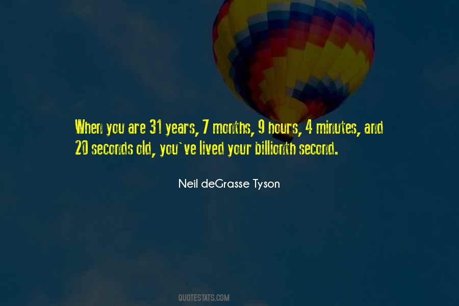 Minutes And Seconds Quotes #1556782