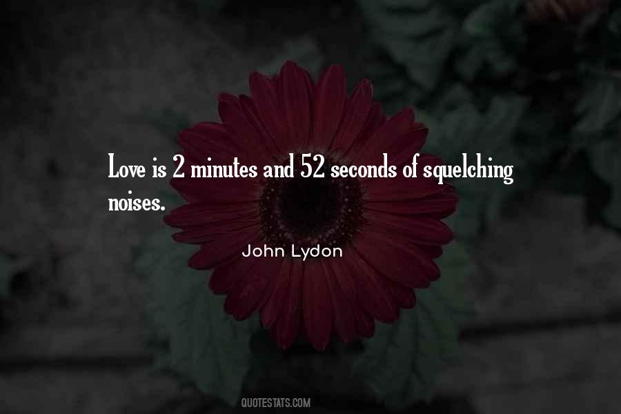 Minutes And Seconds Quotes #23839