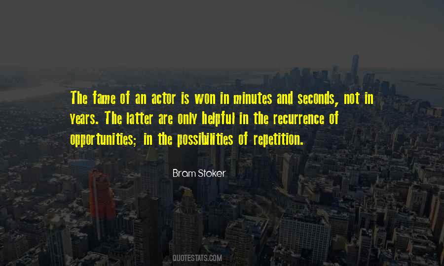 Minutes And Seconds Quotes #300602