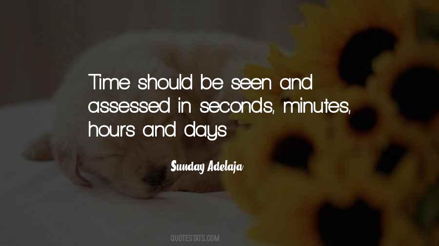 Minutes And Seconds Quotes #598459
