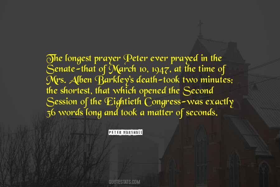 Minutes And Seconds Quotes #806678