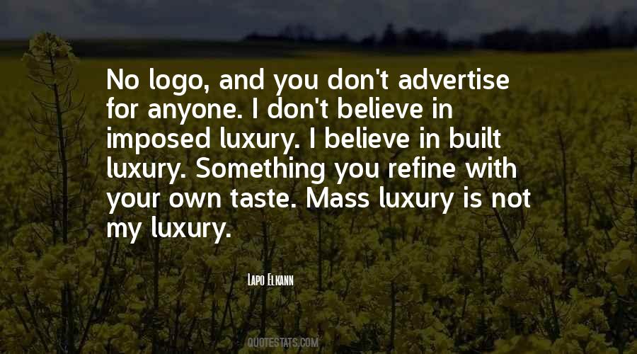 Advertise Yourself Quotes #588151