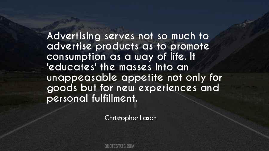 Advertise Yourself Quotes #68709