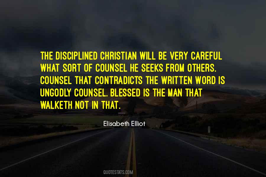 Disciplined Christian Quotes #1547280