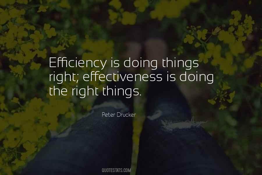 Effectiveness Vs Efficiency Quotes #814099
