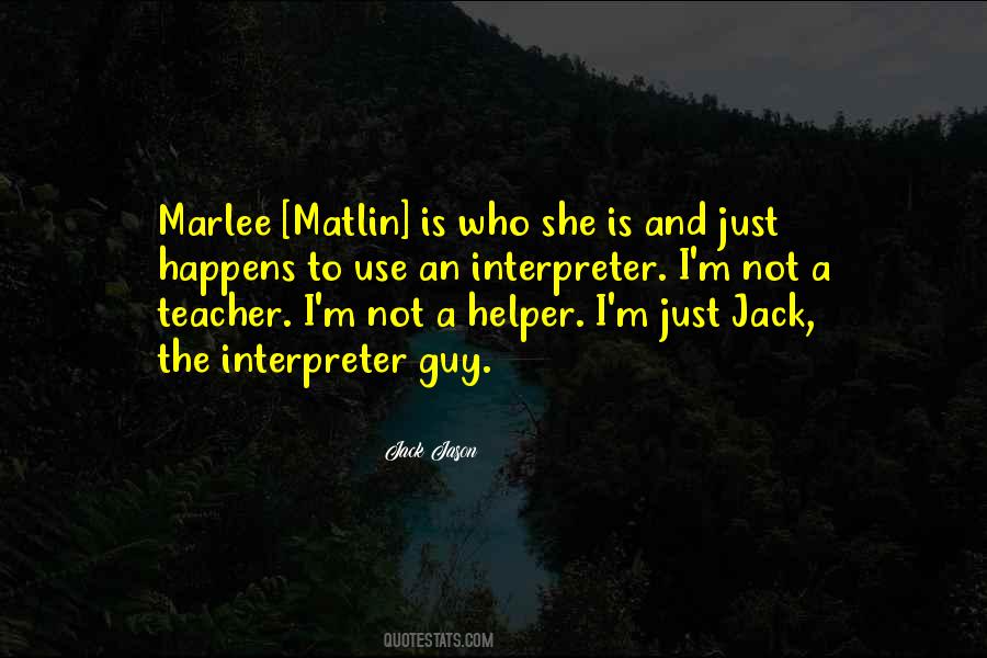 Quotes About Marlee #1546717