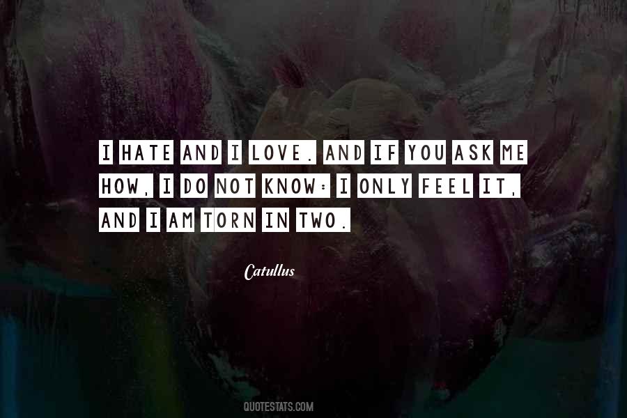 Hate Not Love Quotes #220469