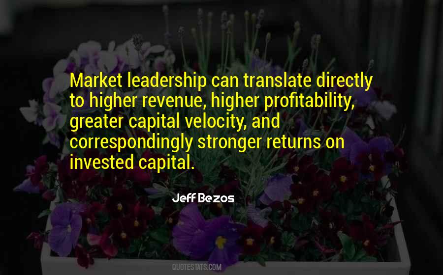 Quotes About Market Leadership #948107