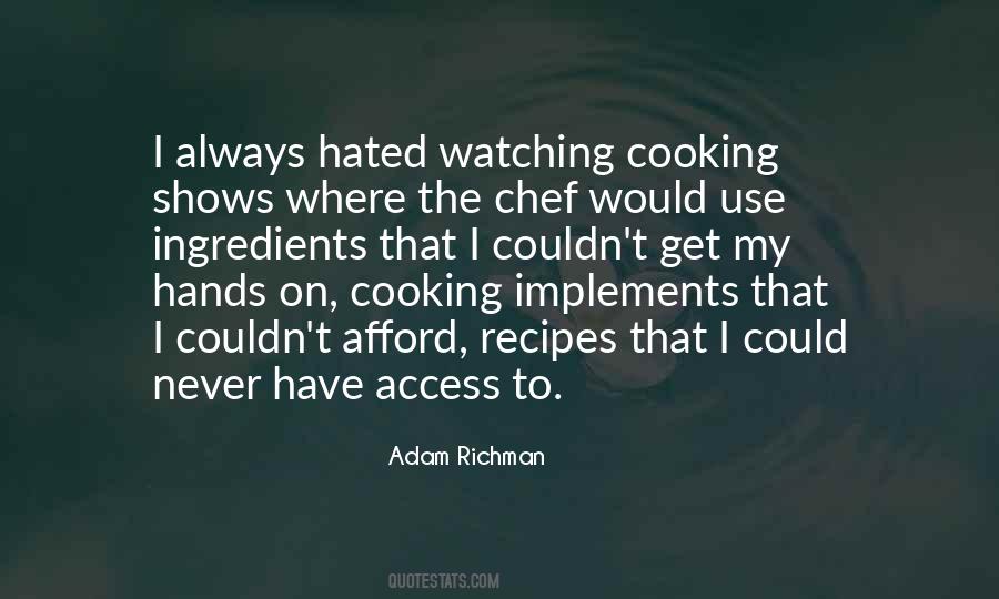 Cooking Shows Quotes #270833