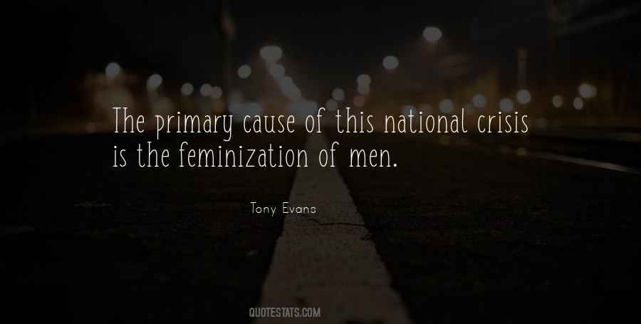 Feminization Of Men Quotes #883707