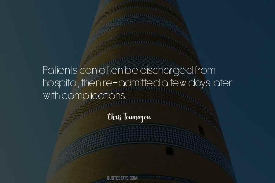 Admitted To Hospital Quotes #1840037
