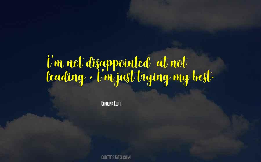 Best Disappointed Quotes #1531880