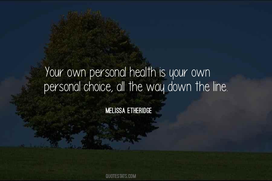 Personal Health Quotes #1767963