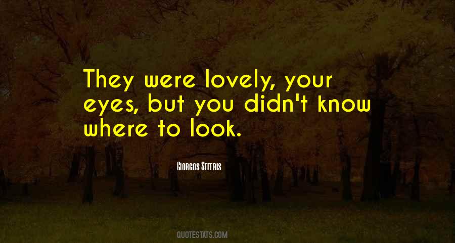 Where To Look Quotes #101047