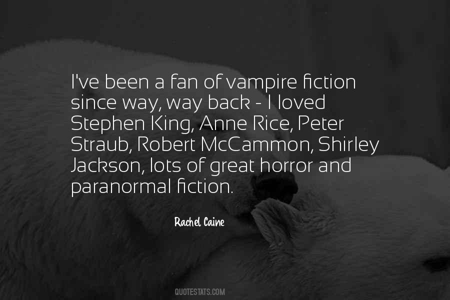 Paranormal Fiction Quotes #336232
