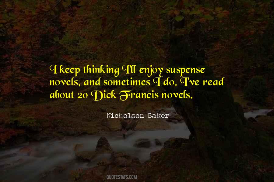 Suspense Novels Quotes #475163