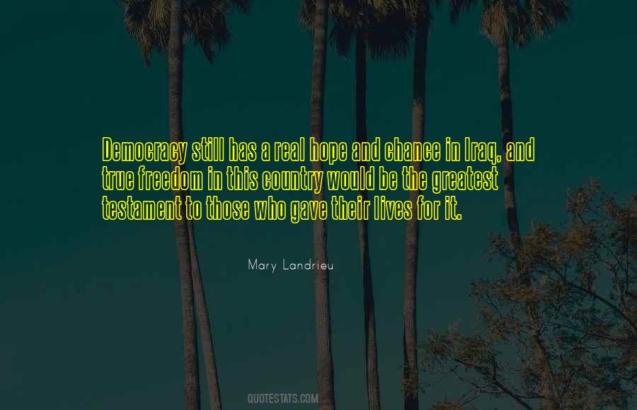 Landrieu Mary Quotes #219302