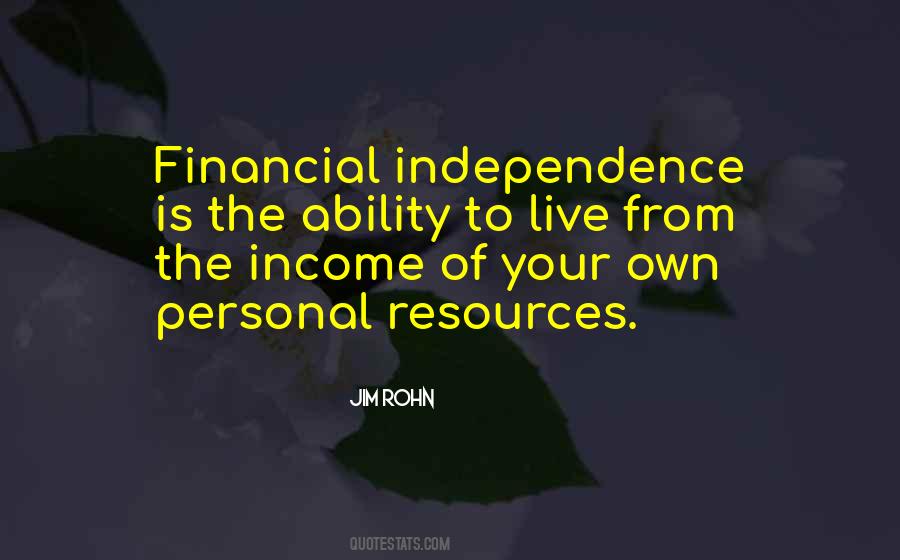 Financial Resources Quotes #104551