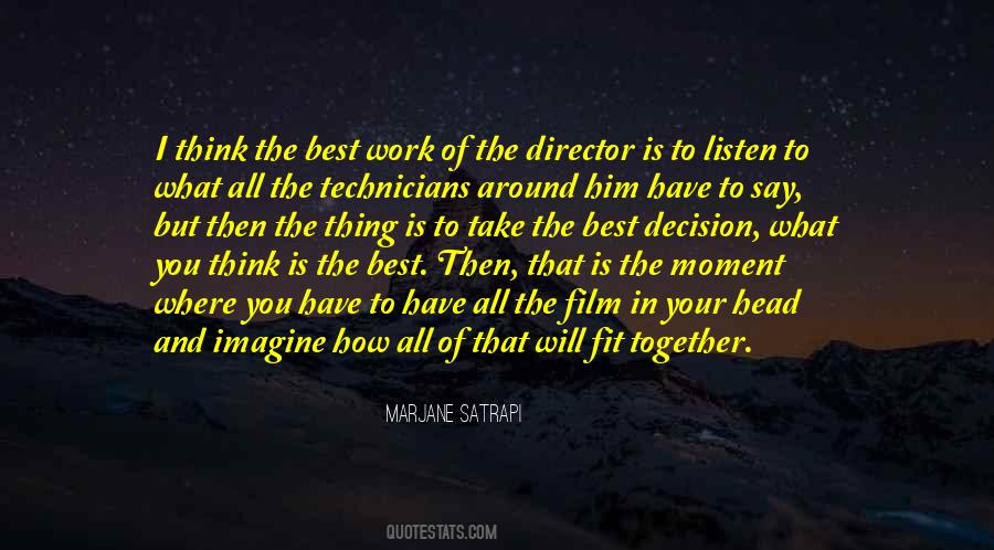 Best Film Director Quotes #541405