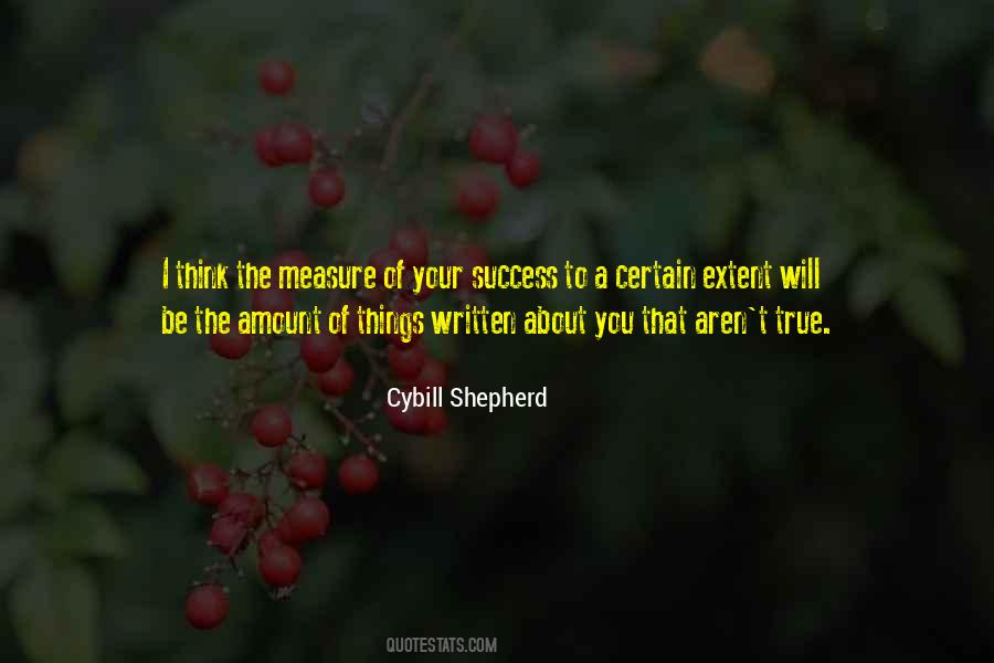 Measure Of Our Success Quotes #333847