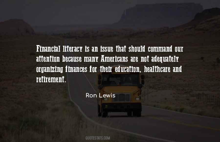 Best Financial Literacy Quotes #870406