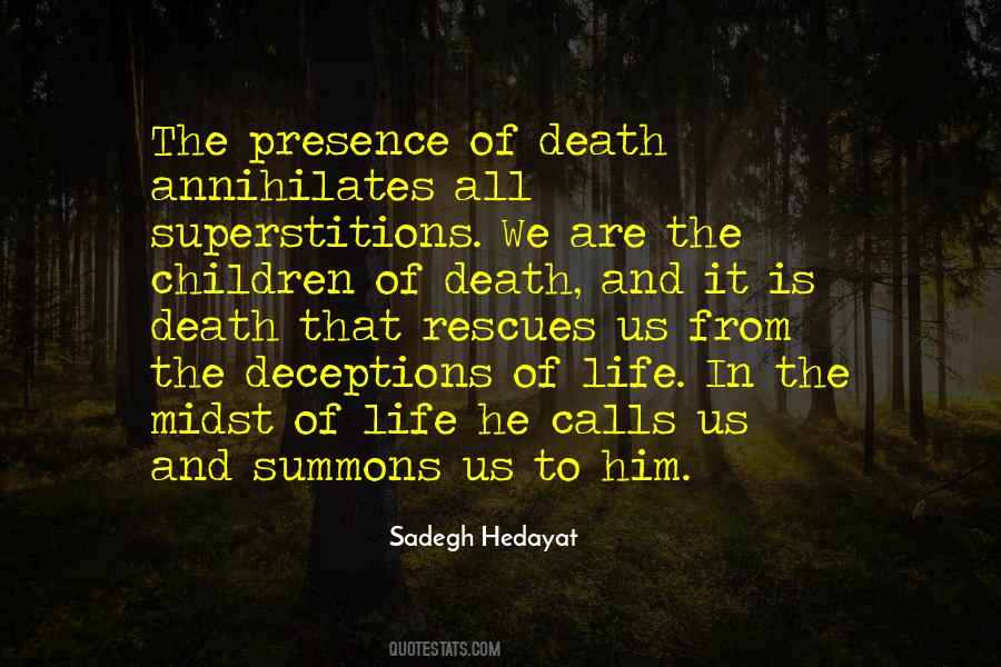 Presence Of Death Quotes #1143472