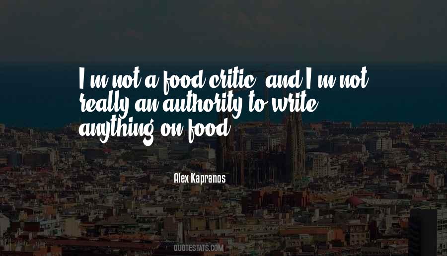 Best Food Critic Quotes #352560