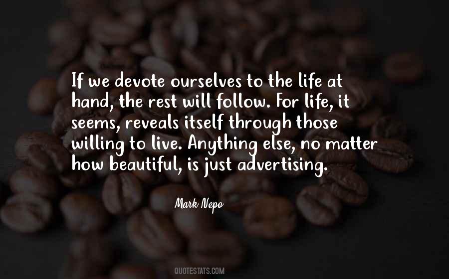 Devote Life Quotes #1223831