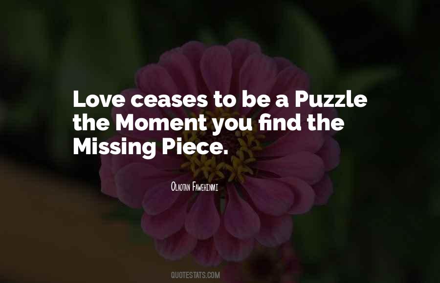 Love Puzzle Piece Quotes #931634