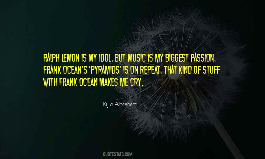 Best Frank Ocean Quotes #354608