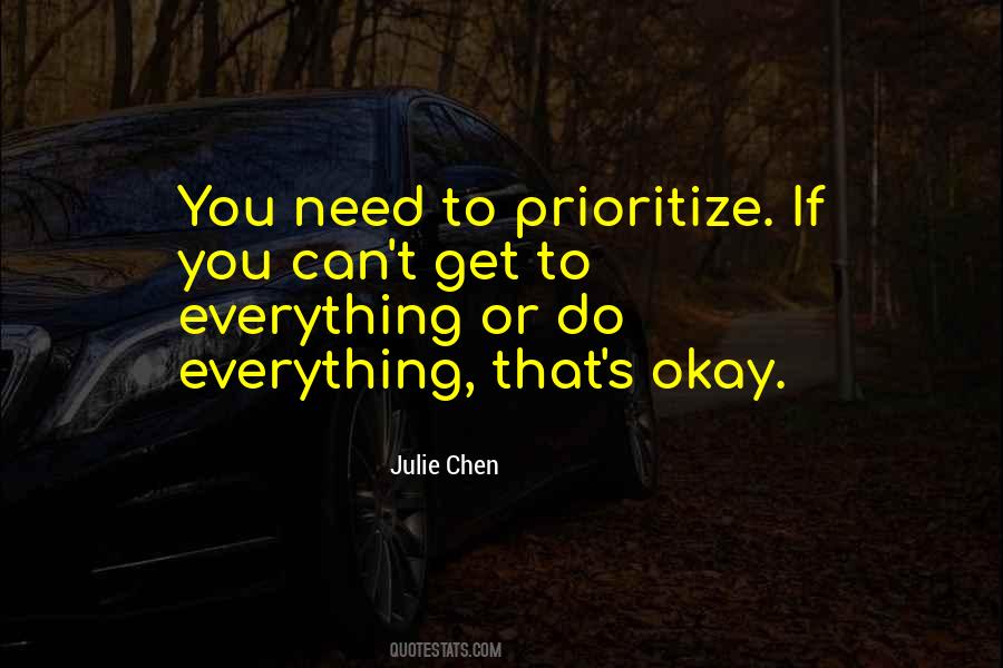 Self Prioritize Quotes #264924