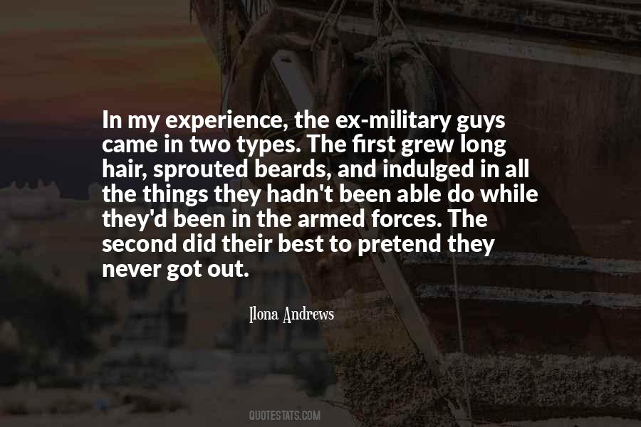 Military Experience Quotes #1829482
