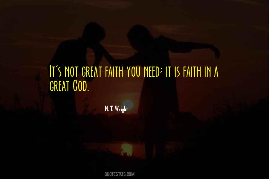 Great Faith Quotes #58927