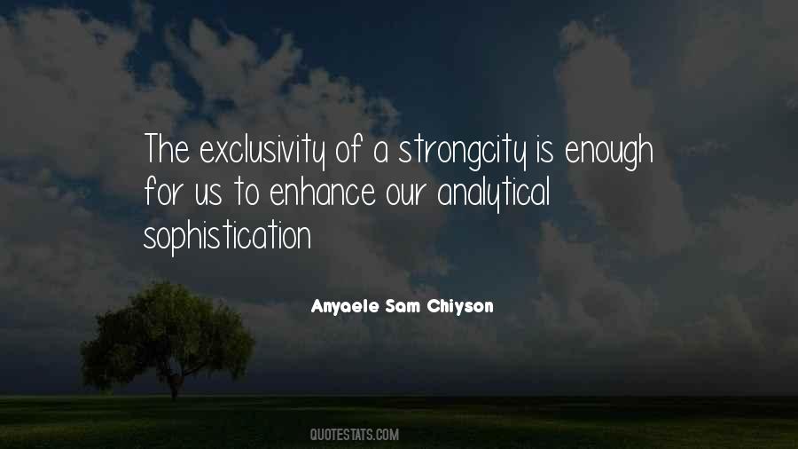 Anyaele Sam Quotes #1836516