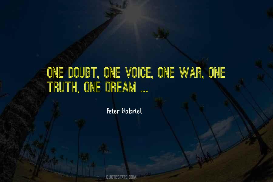Voice One Quotes #1165227