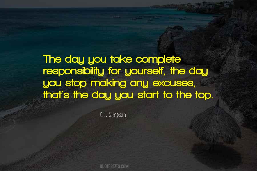 Stop Making Excuses Quotes #293376