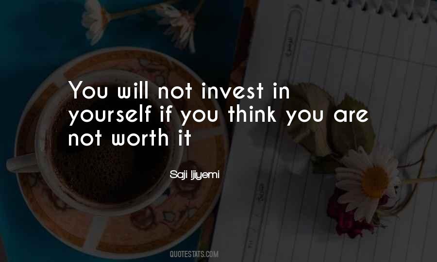Self Value Quotes #354560